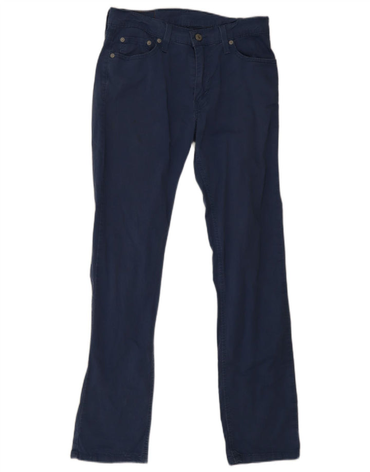 Levi's Mens 511 Slim Casual Trousers W30 L32 Blue Cotton