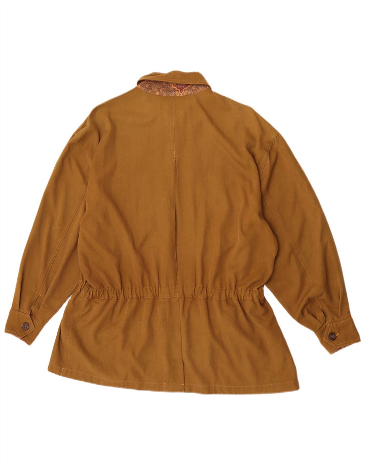 Jantzen Womens Oversized Utility Jacket IT 44 Medium Khaki Viscose