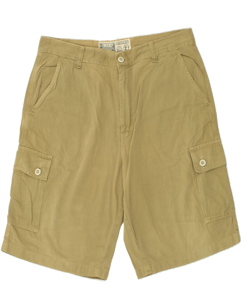 CARRERA Mens Cargo Shorts W34 Large Khaki Cotton Vintage Carrera and Second-Hand Carrera from Messina Hembry 