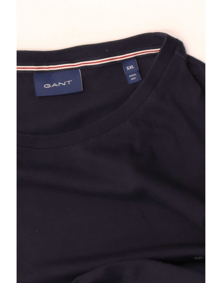 Gant Mens T-Shirt Top 5XL Navy Blue
