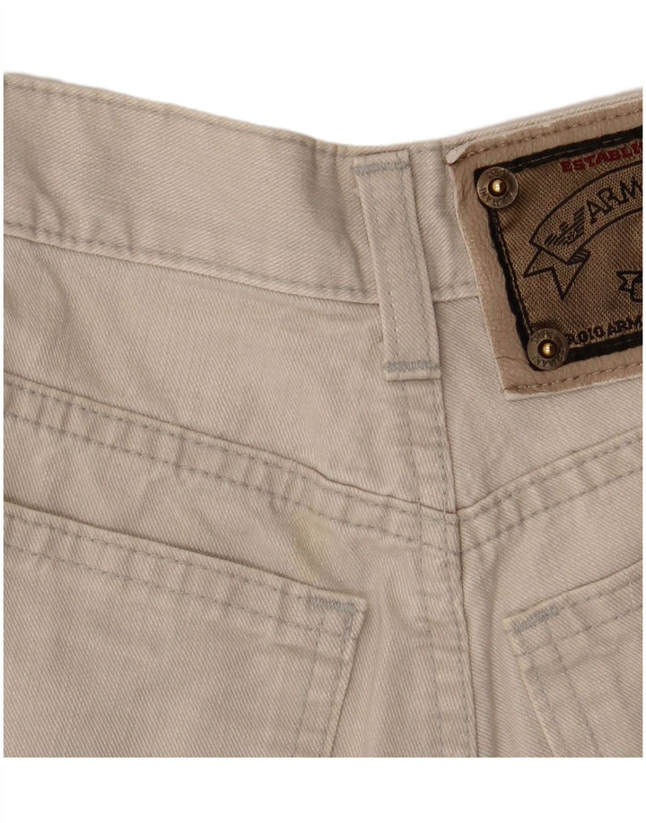 Armani Womens Tapered Jeans W27 L26 Grey Cotton