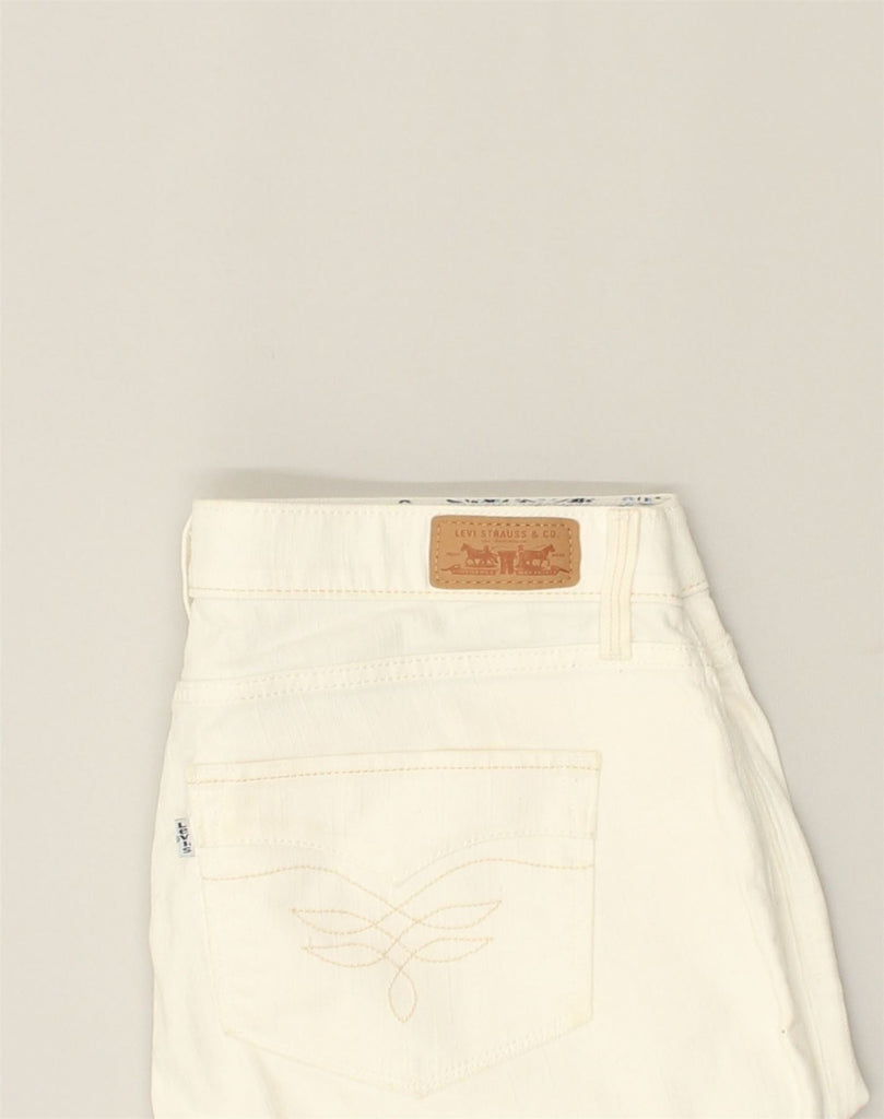 LEVI'S Womens 525 Straight Jeans US 10 Large W30 L31 White Cotton | Vintage Levi's | Thrift | Second-Hand Levi's | Used Clothing | Messina Hembry 