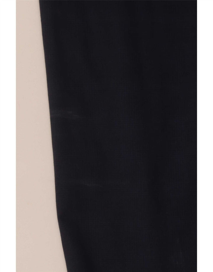 Fay Mens Slim Chino Trousers W38 L30 Navy Blue Check
