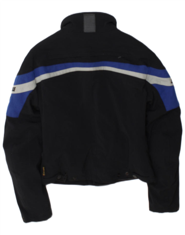 Dainese Womens Crop Graphic Racer Jacket UK 12 Medium Black Colourblock
