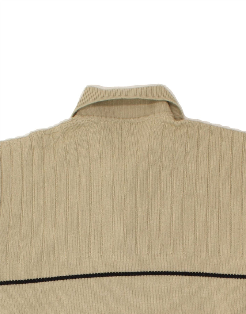 NAVIGARE Mens Polo Neck Jumper Sweater 2XL Beige Wool | Vintage Navigare | Thrift | Second-Hand Navigare | Used Clothing | Messina Hembry 