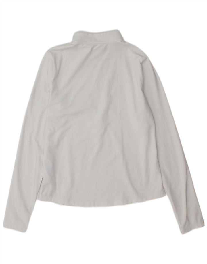 Under Armour Womens Zip Neck Pullover Tracksuit Top UK 12 Medium White