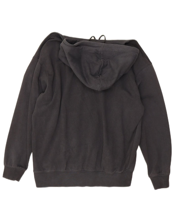 Nike Womens Oversized Hoodie Jumper UK 10 Small Black Cotton