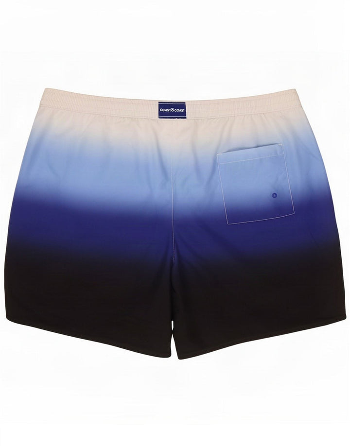 Coast Mens Swimming Shorts 2XL Blue Colourblock Polyester