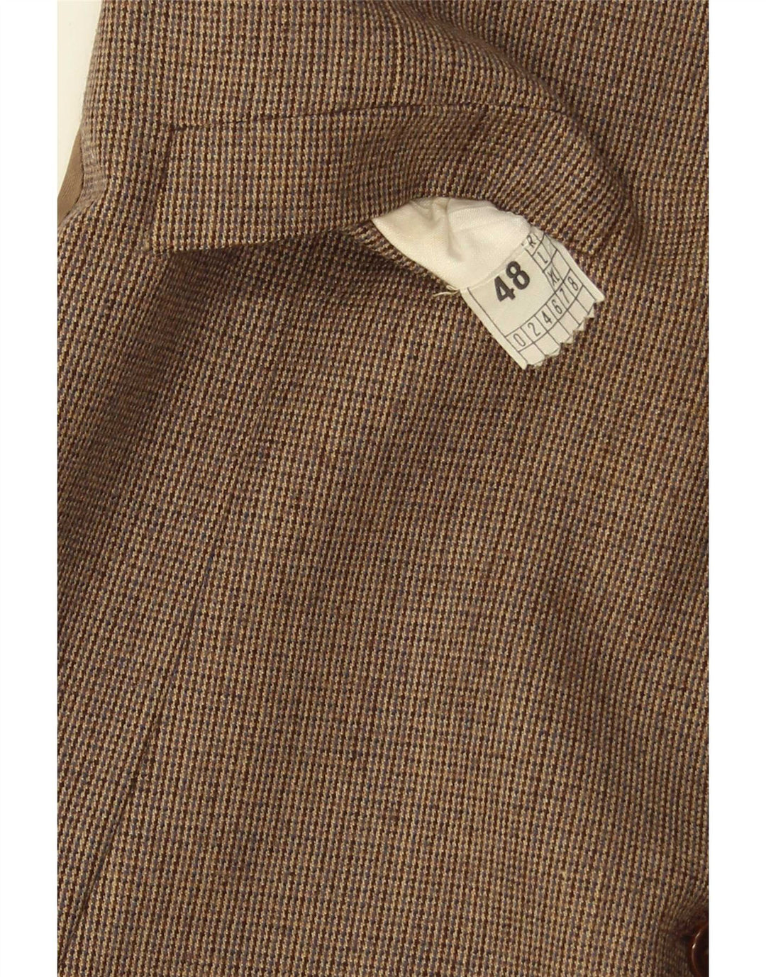 Vintage Mens Waistcoat IT 48 Small Brown