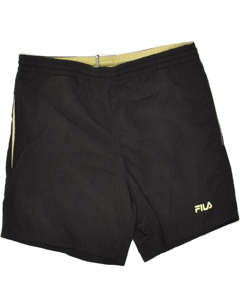 FILA Mens Sport Shorts XS Black | Vintage Fila | Thrift | Second-Hand Fila | Used Clothing | Messina Hembry 