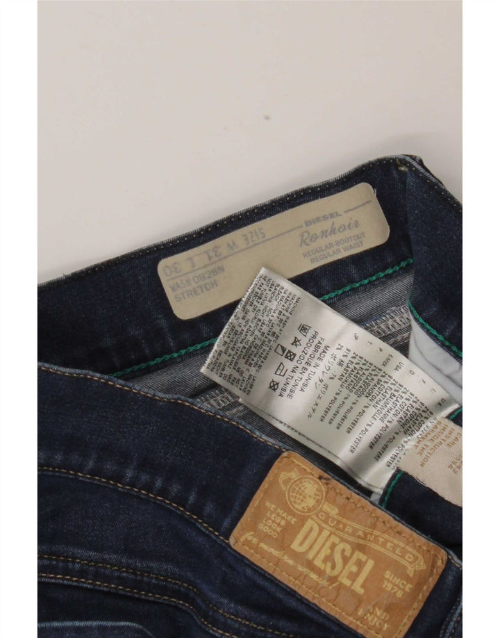 Diesel Womens Ronhoir Regular Bootcut Jeans W31 L30 Blue Cotton