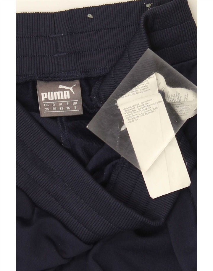 Puma Womens Tracksuit Trousers Joggers UK 8 Small Navy Blue Polyester