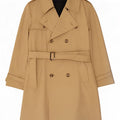 Vintage Mens Trench Coat IT 50 Large Beige Viscose