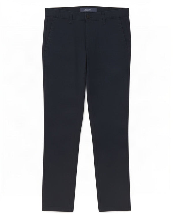 Zara Mens Slim Chino Trousers EU 38 Small W30 L28 Navy Blue