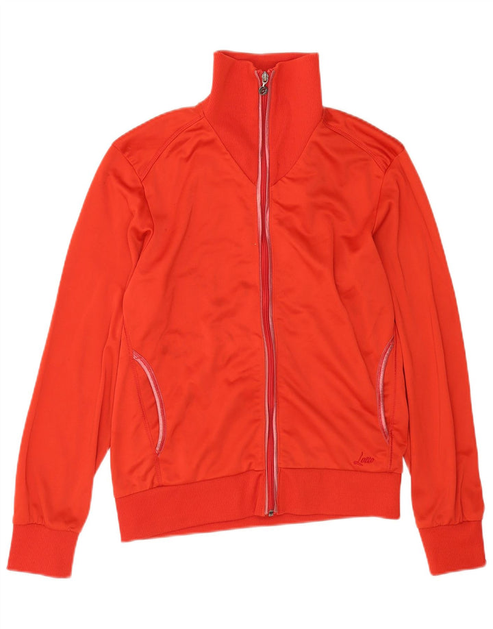 LOTTO Womens Tracksuit Top Jacket UK 16 Large Red