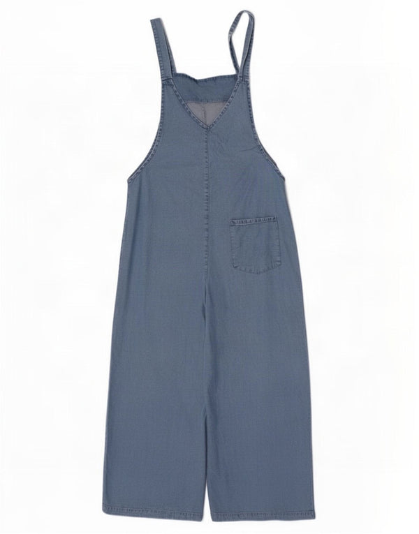 Zara Womens Denim Jumpsuit UK 10 Small Blue