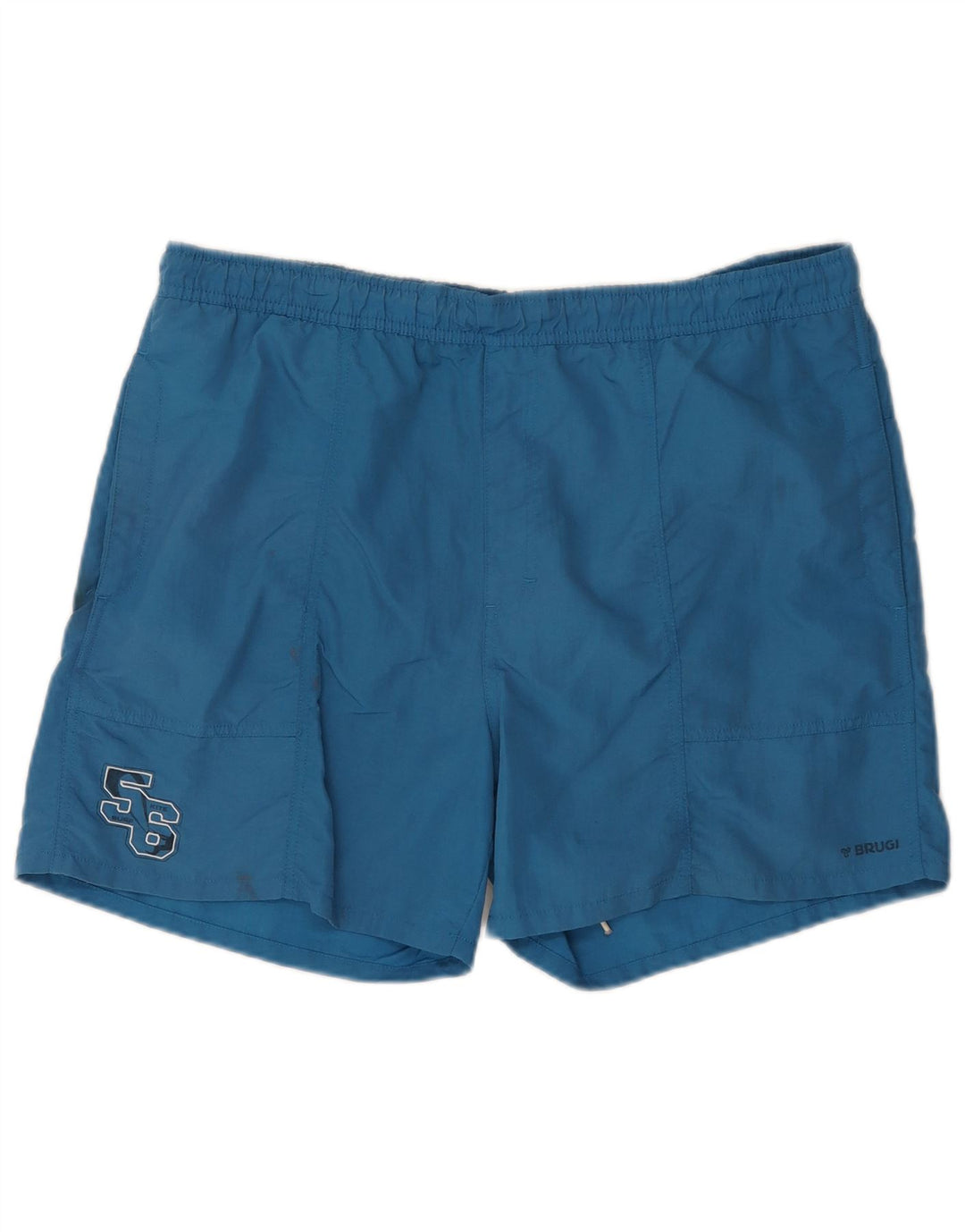 Brugi Mens Graphic Swimming Shorts 2XL  Blue Polyamide