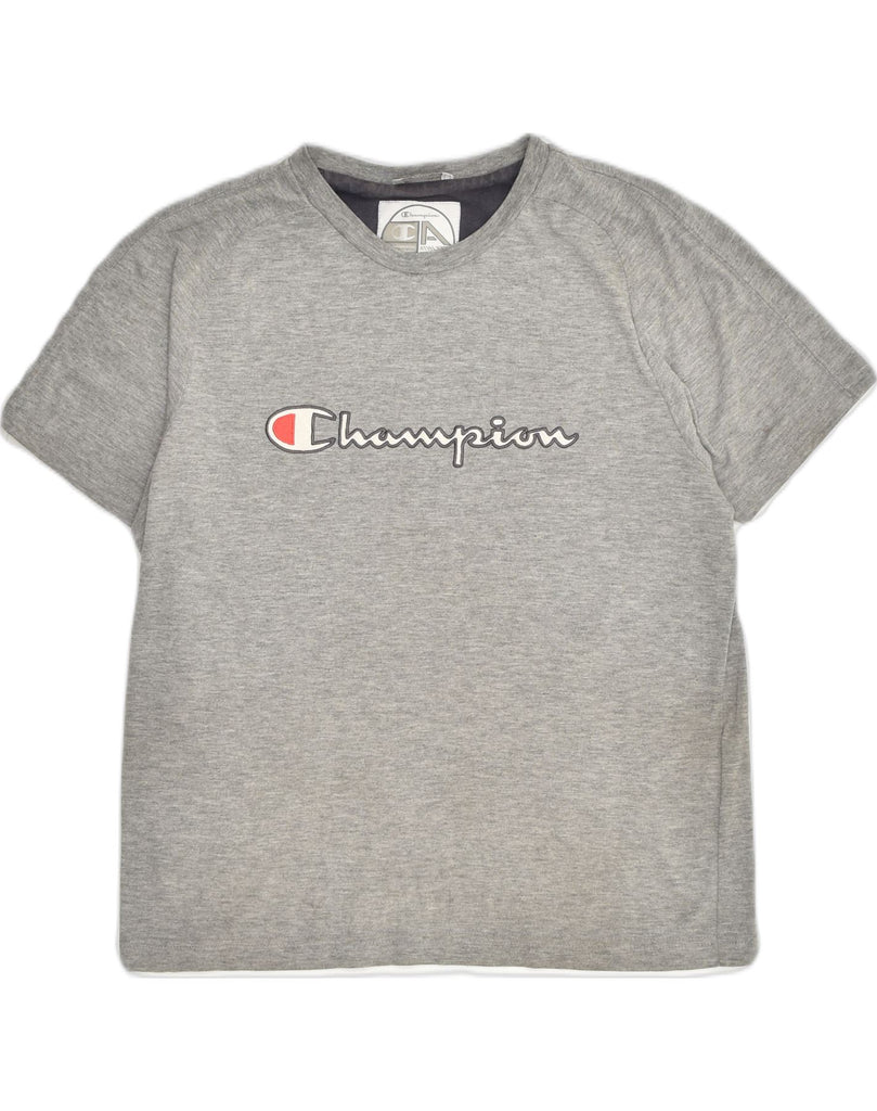 CHAMPION Mens Graphic T-Shirt Top Small Grey Cotton | Vintage Champion | Thrift | Second-Hand Champion | Used Clothing | Messina Hembry 