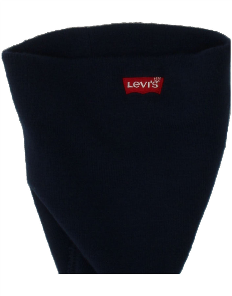 LEVI'S Boys Beanie Hat One Size Navy Blue Acrylic Vintage Levi's and Second-Hand Levi's from Messina Hembry 