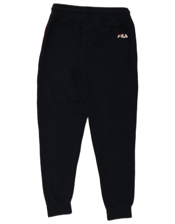 Fila Mens Graphic Tracksuit Trousers Joggers Small Navy Blue