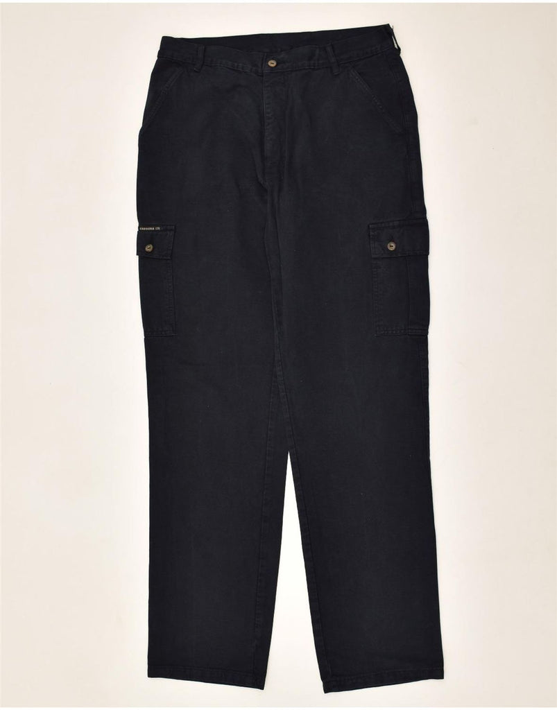 CARRERA Mens Straight Cargo Trousers IT 50 Large W34 L34 Navy Blue | Vintage Carrera | Thrift | Second-Hand Carrera | Used Clothing | Messina Hembry 