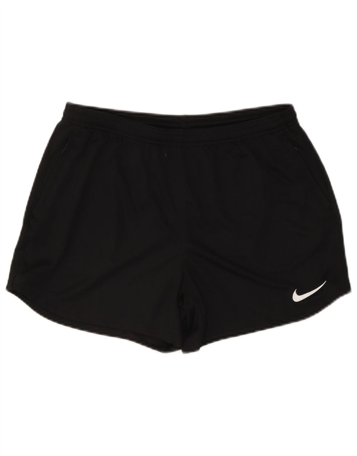 Nike Womens Dri Fit Sport Shorts UK 12 Medium  Black Polyester