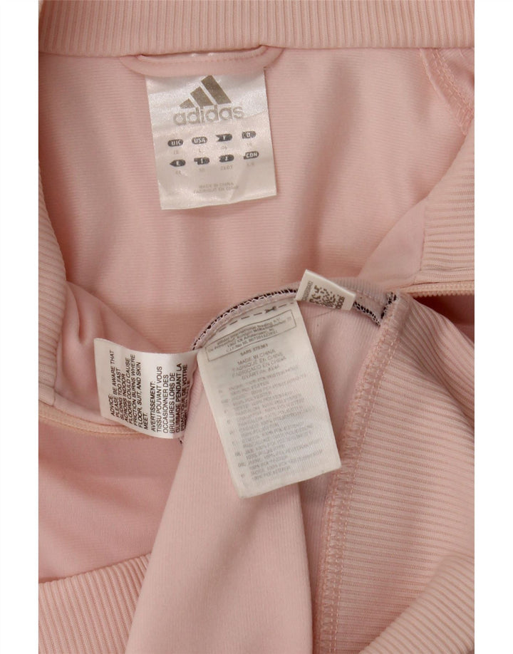 Adidas Womens Tracksuit Top Jacket UK 18 XL  Pink Polyester
