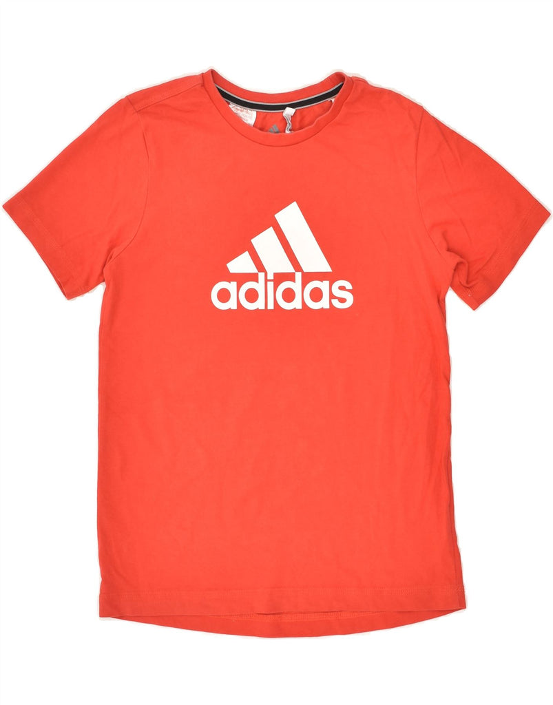 ADIDAS Boys Graphic T-Shirt Top 11-12 Years Red Cotton | Vintage Adidas | Thrift | Second-Hand Adidas | Used Clothing | Messina Hembry 