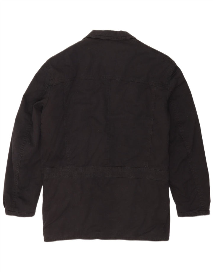 Country Mens 2 Button Blazer Jacket UK 40 Large Black Cotton