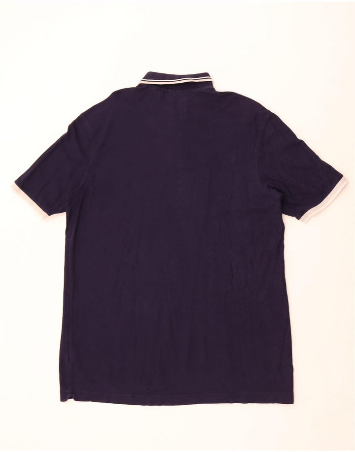 Fila Mens Polo Shirt XL Navy Blue Cotton