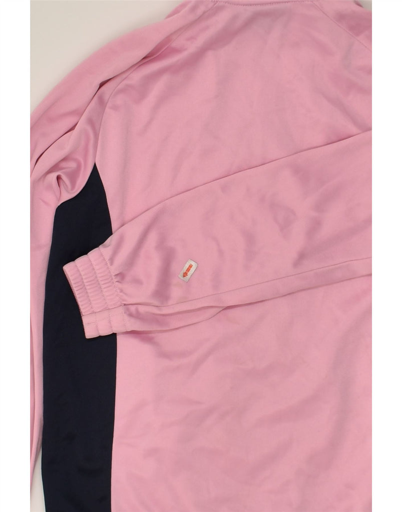 LOTTO Girls Tracksuit Top Jacket 11-12 Years Medium Pink Colourblock | Vintage Lotto | Thrift | Second-Hand Lotto | Used Clothing | Messina Hembry 