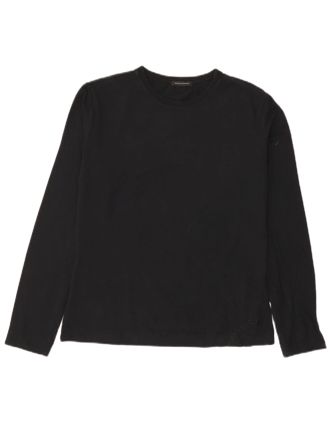 SERGIO TACCHINI Womens Top Long Sleeve UK 14 Medium Black
