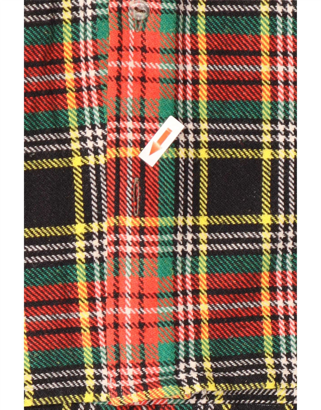 Gorena Mens Flannel Shirt Small Green Plaid