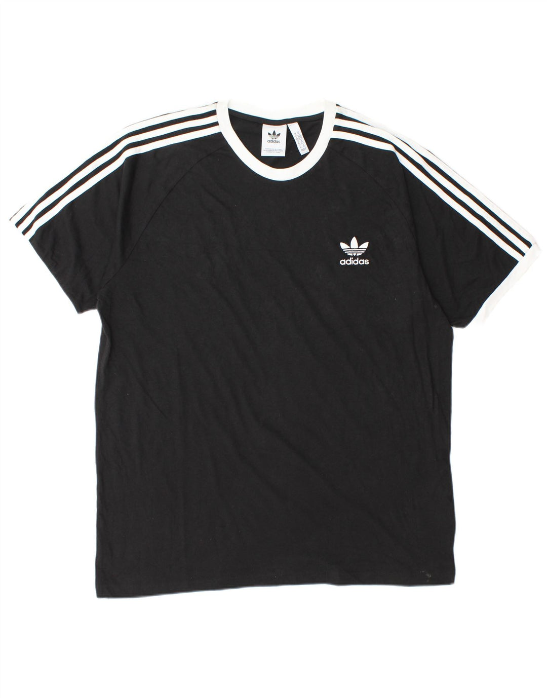 Adidas Mens T-Shirt Top XL Black Cotton