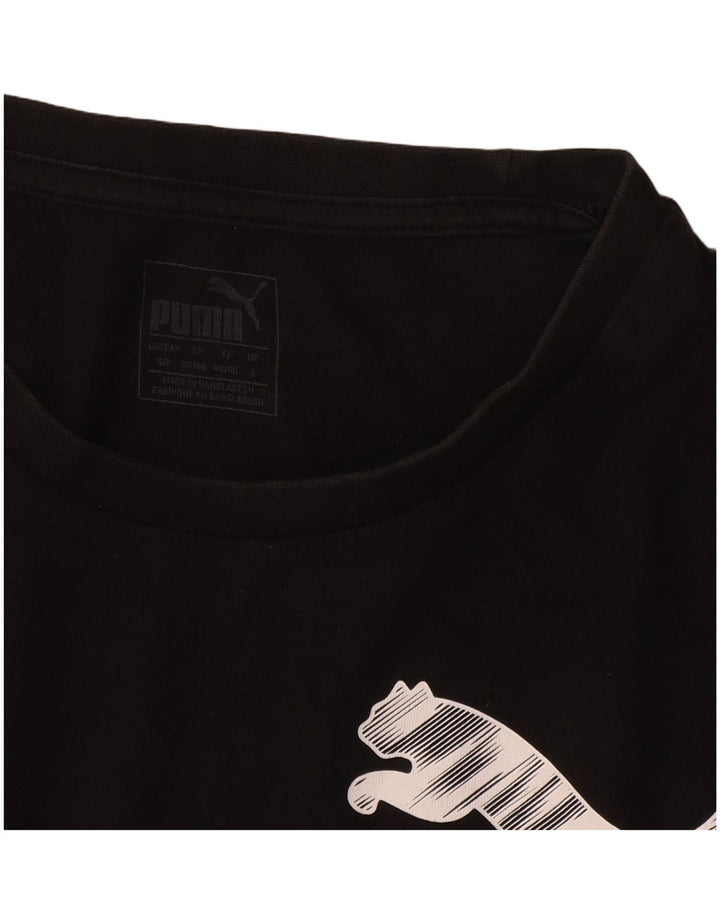 Puma Mens Graphic T-Shirt Top Small Black