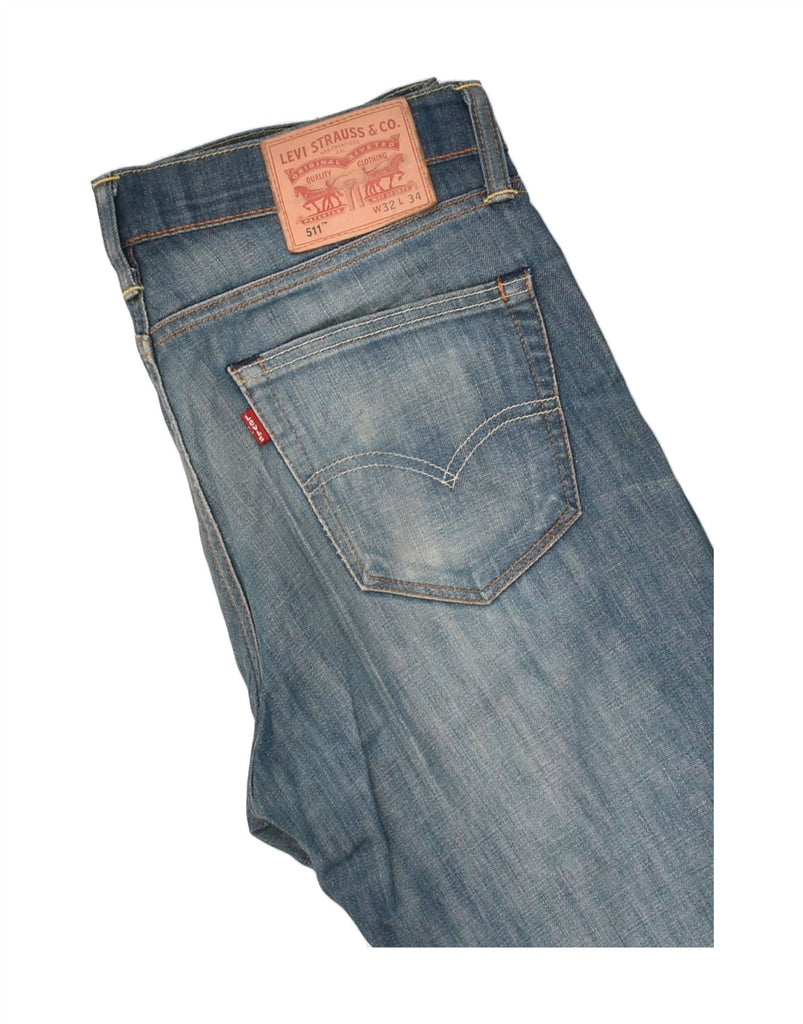 LEVI'S Mens 511 Slim Jeans W32 L30  Blue Cotton | Vintage Levi's | Thrift | Second-Hand Levi's | Used Clothing | Messina Hembry 