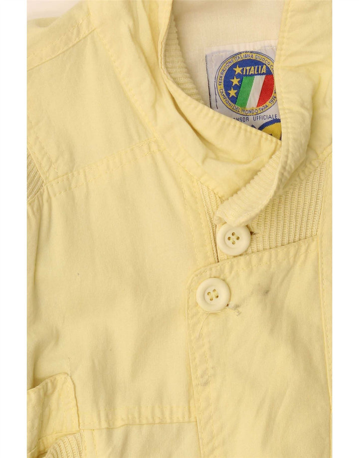 POP 84 Mens Bomber Jacket UK 40 Large Yellow Cotton