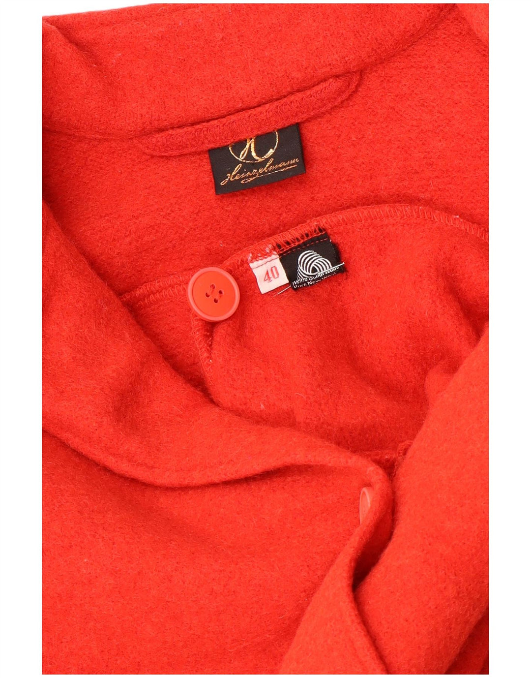 Vintage Womens Cardigan Sweater EU 40 Medium Red