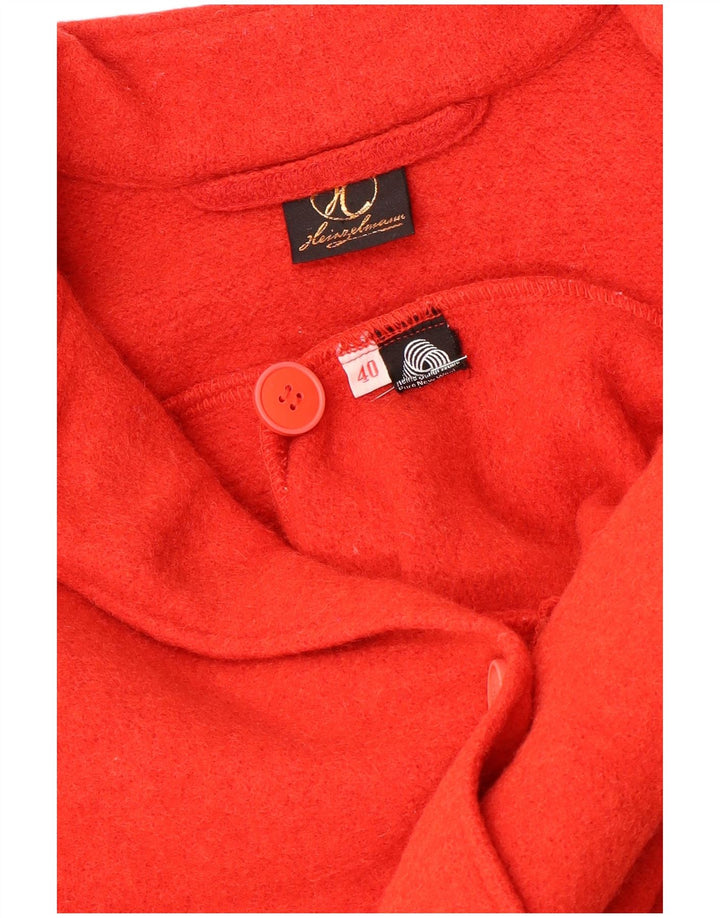Vintage Womens Cardigan Sweater EU 40 Medium Red