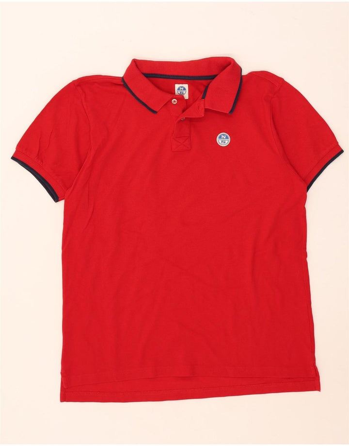 North Sails Mens Graphic Polo Shirt XL Red Striped