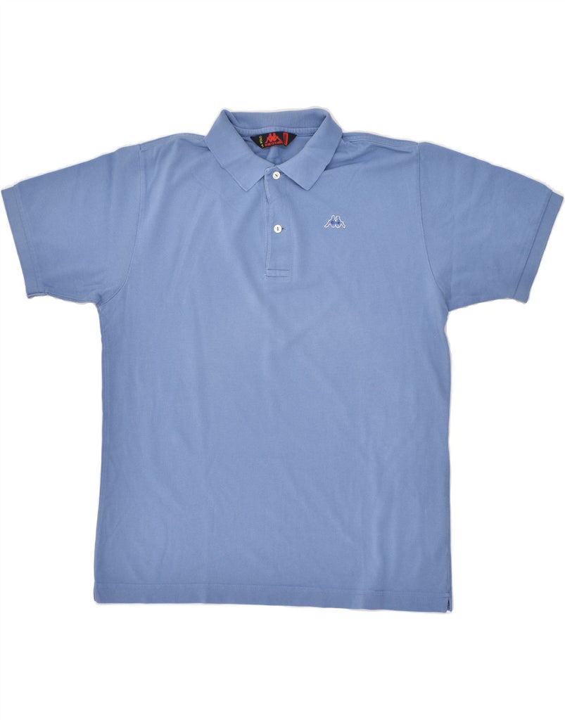 KAPPA Mens Polo Shirt Medium Blue Cotton Vintage Kappa and Second-Hand Kappa from Messina Hembry 