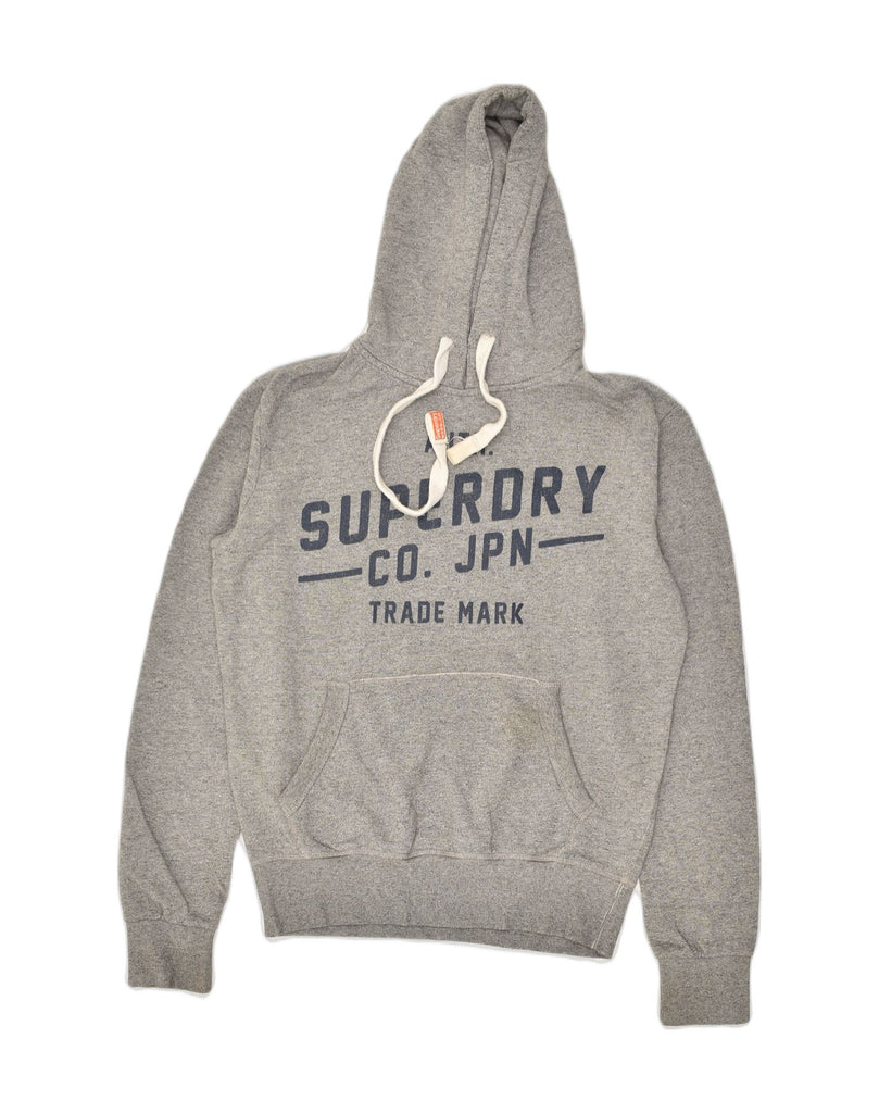 SUPERDRY Mens Graphic Hoodie Jumper Small Grey Cotton | Vintage Superdry | Thrift | Second-Hand Superdry | Used Clothing | Messina Hembry 