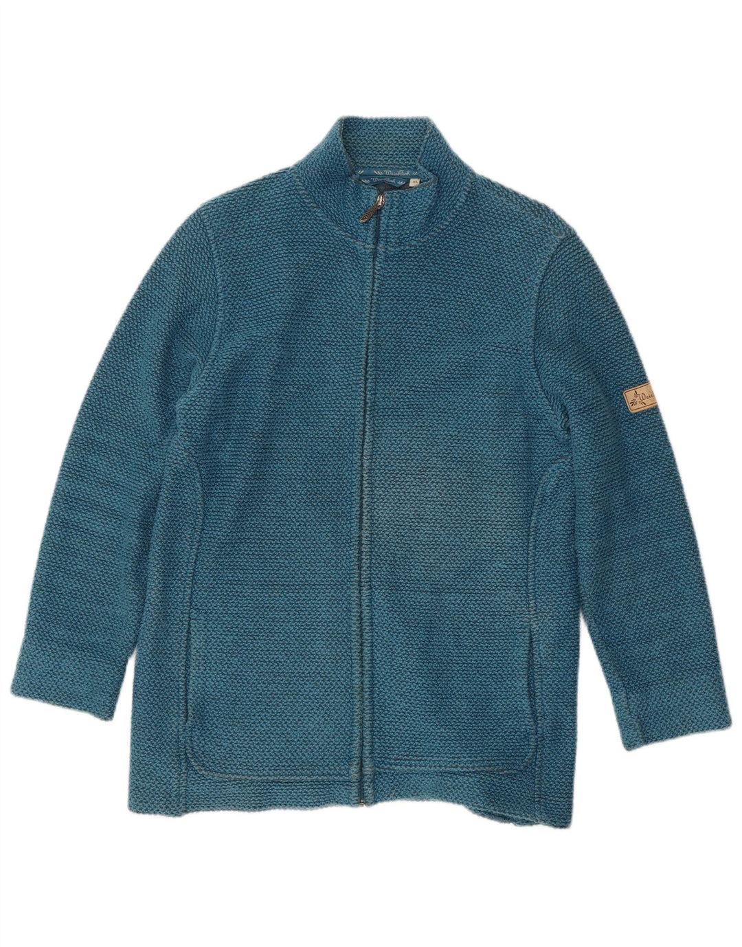 Weird Fish Womens Tracksuit Top Jacket UK 18 XL Blue Cotton