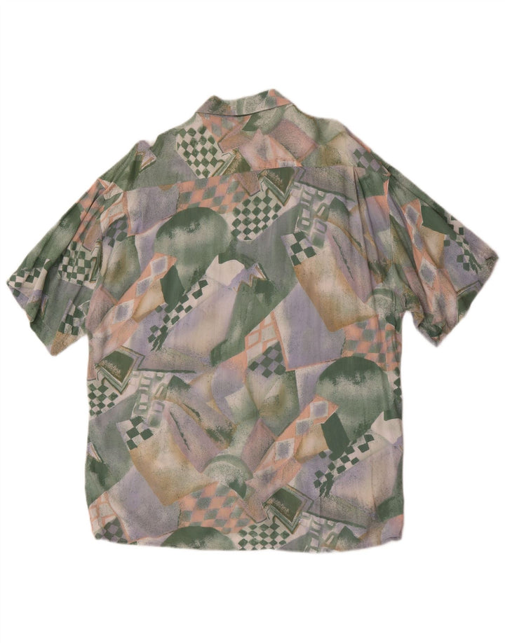 Vintage Mens Abstract Pattern Shirt Size 41/42 Large Multicoloured