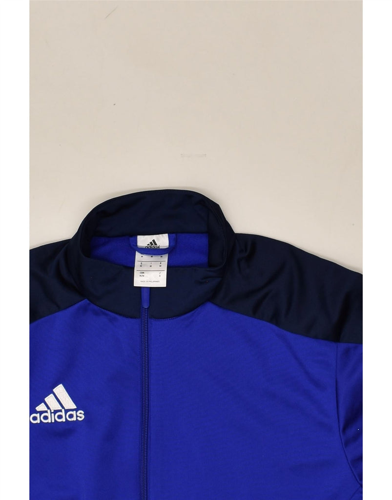 ADIDAS Mens Tracksuit Top Jacket Medium Blue Polyester | Vintage Adidas | Thrift | Second-Hand Adidas | Used Clothing | Messina Hembry 