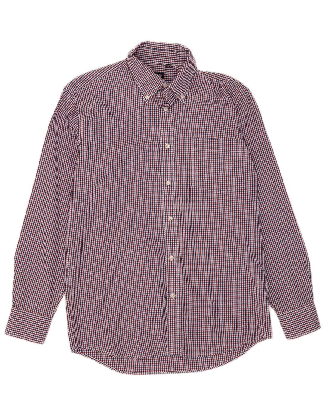 Coveri Mens Shirt Size 41/42 Large Multicoloured Gingham Polyester