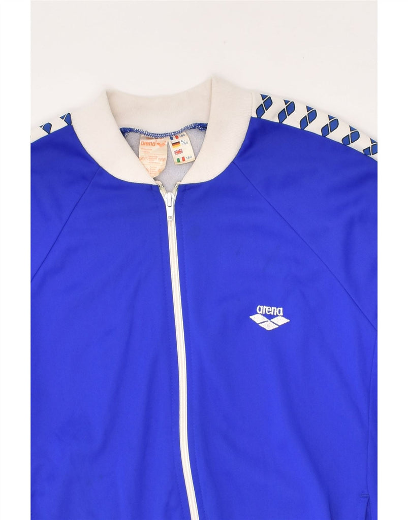 ARENA Boys Tracksuit Top Jacket 15-16 Years Blue Colourblock Polyamide | Vintage Arena | Thrift | Second-Hand Arena | Used Clothing | Messina Hembry 