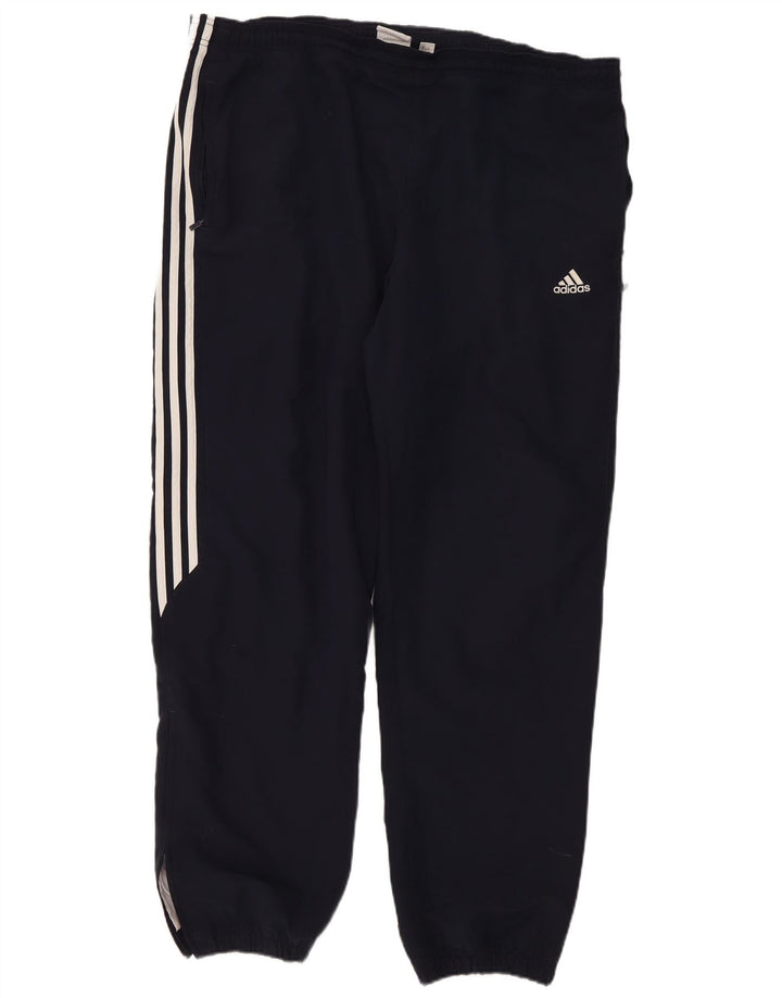 Adidas Mens Tracksuit Trousers Joggers Large  Navy Blue Polyester