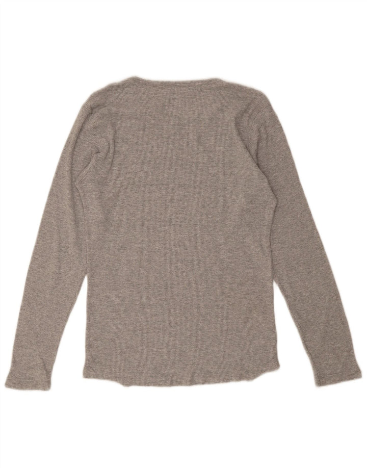 Wrangler Womens Top Long Sleeve UK 14 Large Grey
