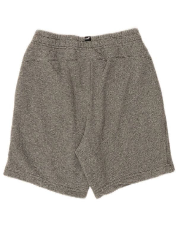 Puma Boys Sport Shorts 13-14 Years Grey Flecked Cotton